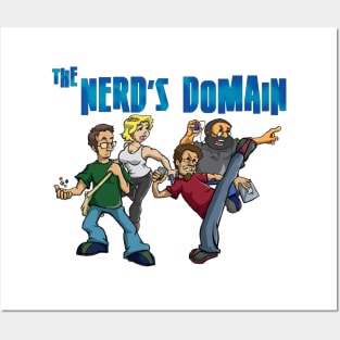 Nerd's Domain Retro Logo Posters and Art